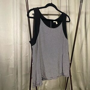 Banana Republic Black & White Striped Top